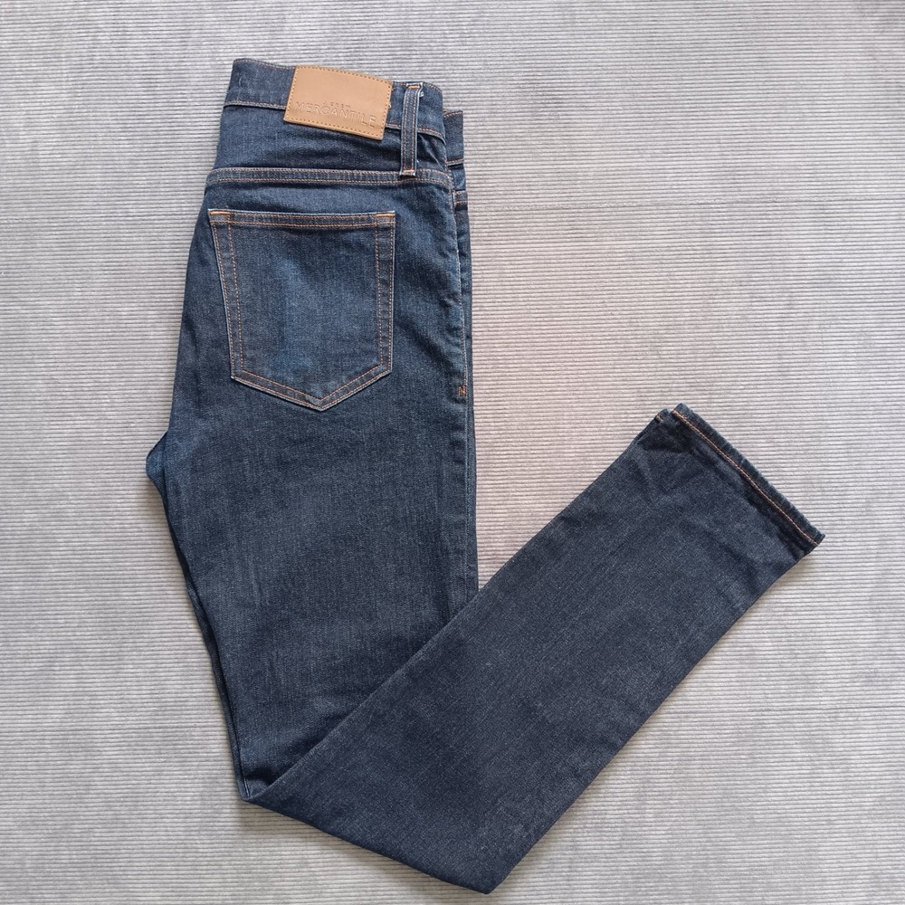 J.Crew Mercantile Flex Slim Fit Jeans Mens 31x30 Dark Wash Blue Denim Pants